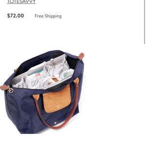 Tote savvy diaper bag insert